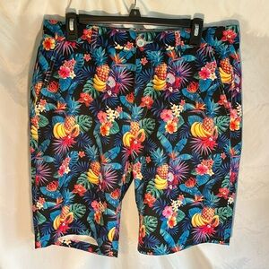 Vibrant Hreski tropical fruit size 34 shorts